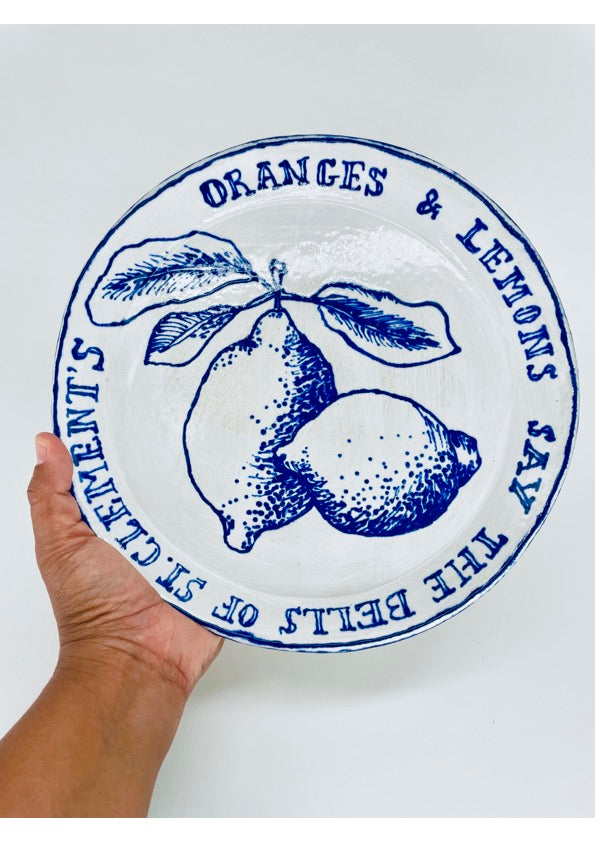 Serving Plate - Medium Size - Oranges & Lemons