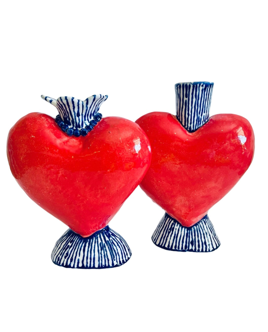 Heart Vase - Straight top.