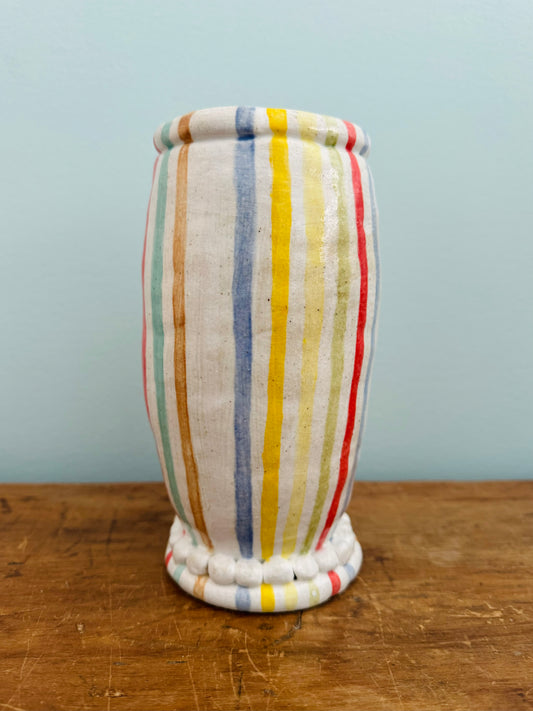 Colourful Striped Vase