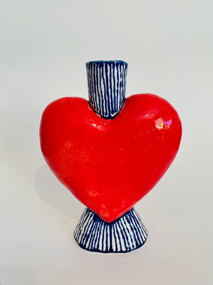 Heart Vase - Straight top.