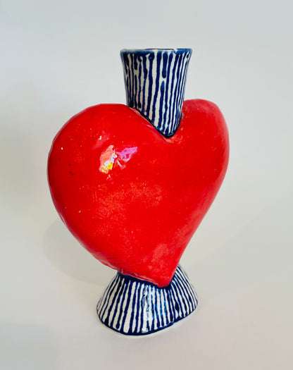 Heart Vase - Straight top.