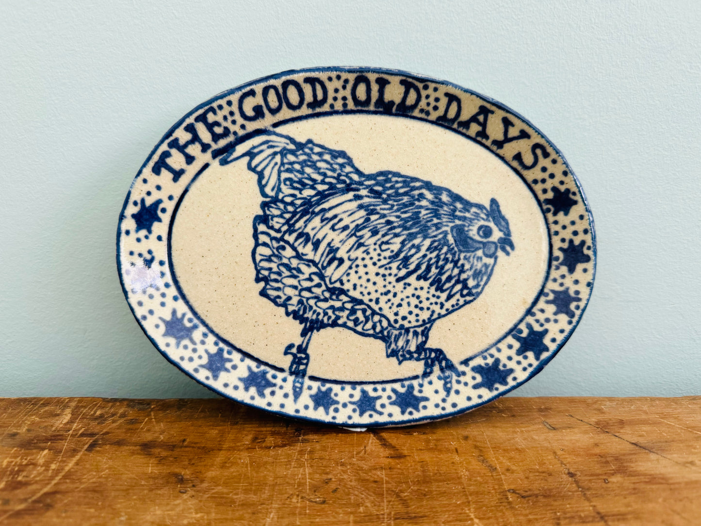 Side Plate, Small Serving Plate, Wall Hanging - The Good Old Days Hen